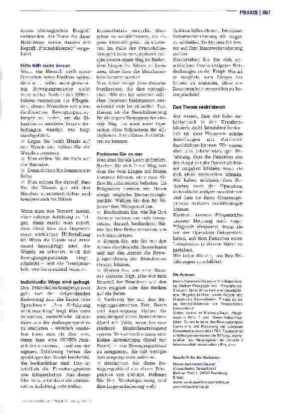 Vorschauseite 4: Vor der OP lernt es sich leichter