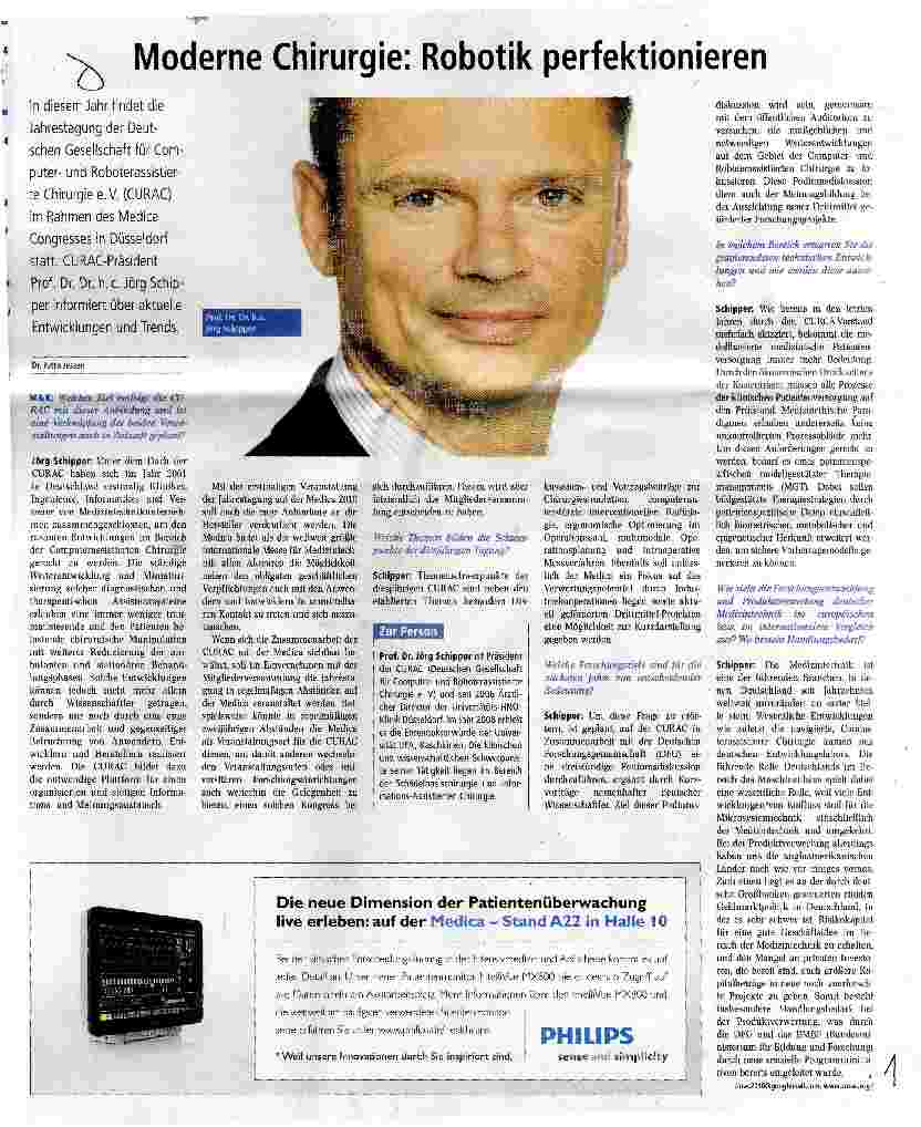 Vorschauseite 1: Moderne Chirurgie: Robotik perfektionieren