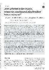 Vorschauseite 1: „Wer arbeitet in der Praxis, wenn wir zunehmend Akademiker brauchen? “