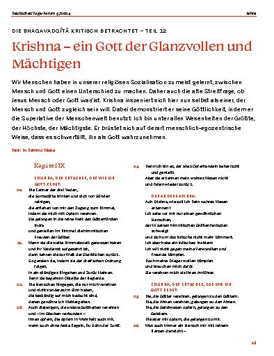 Vorschauseite 1: Krishna – ein Gott der Glanzvollen und Mächtigen