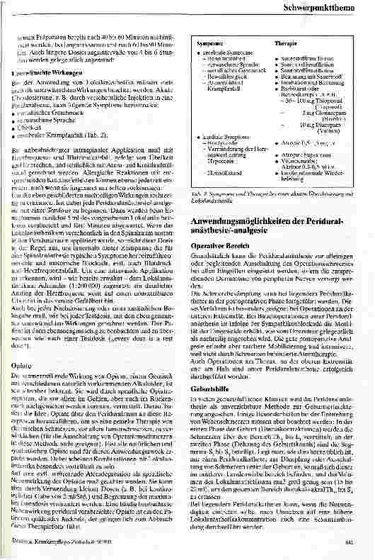 Vorschauseite 4: Periduralanästhesie