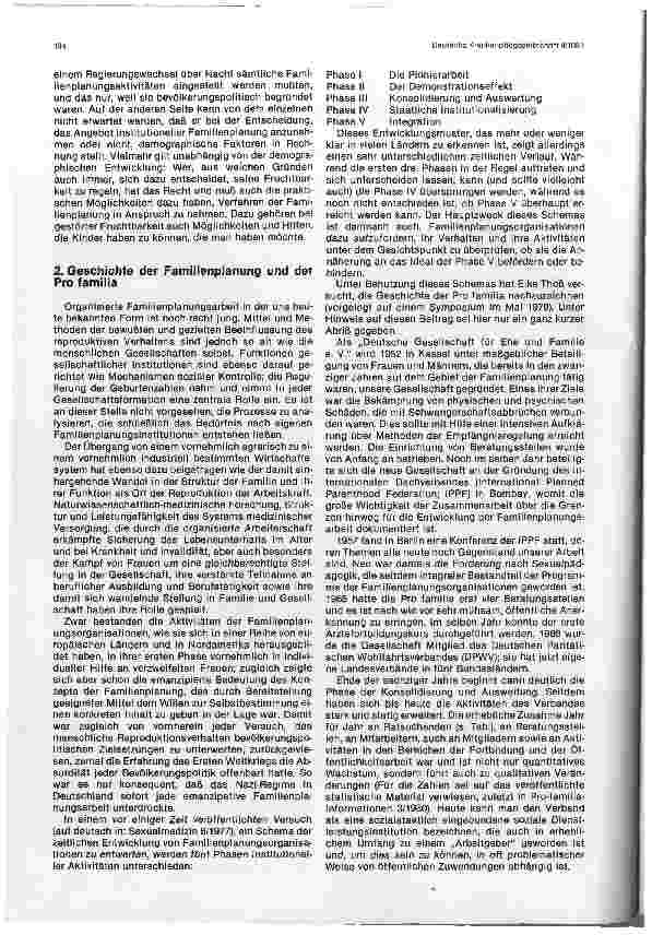 Vorschauseite 2: Konzept und Organisation institutioneller Familienplanungsarbeit in der Pro familia