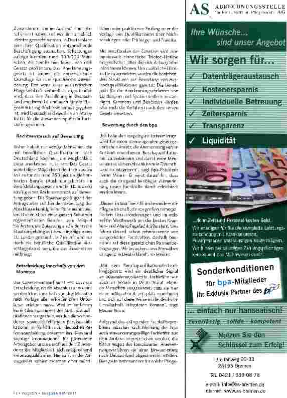 Vorschauseite 2: Kabinett beschließt Berufsqualifikations-feststellungsgesetz
