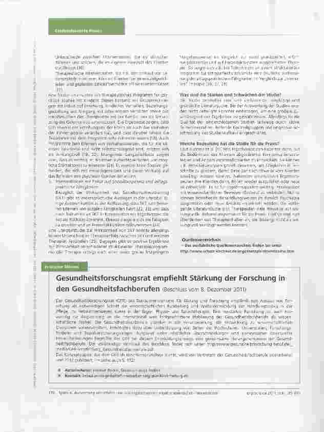 Vorschauseite 2: Nutzerfreundliche StudienzusammenfassungEine systematische Auswertung von arbeitsund bildungsbezogenen ergotherapeutischen Interventionen für Erwachsene mit schweren psychischen E…
