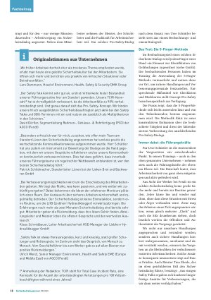 Vorschauseite 3: Best Practice Sicherheitskultur Dialog statt Dogma