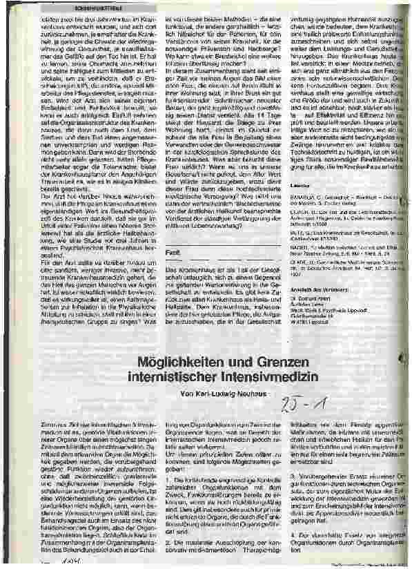 Vorschauseite 5: Der ganzheitliche Mensch und das funktionale Krankenhaus