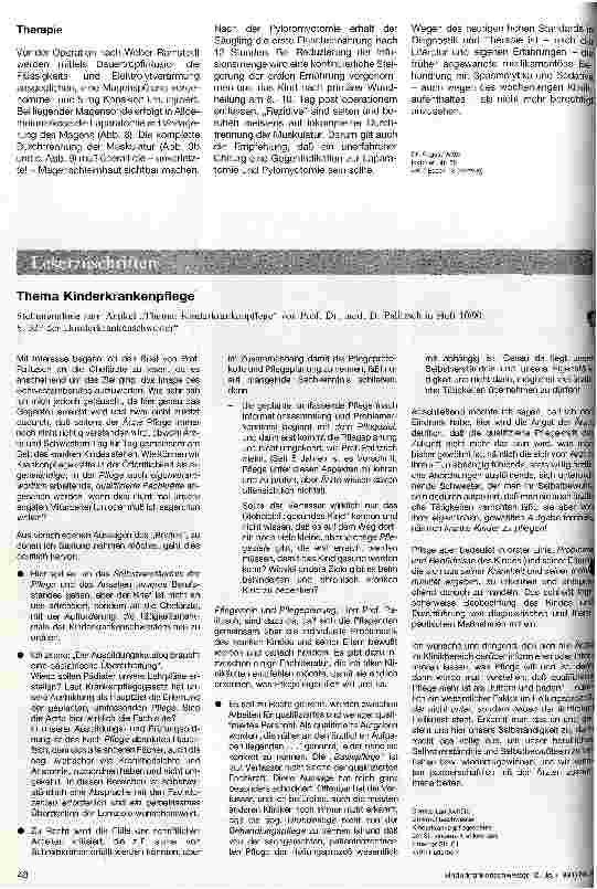 Vorschauseite 3: Die hypertrophische Pylorusstenose
