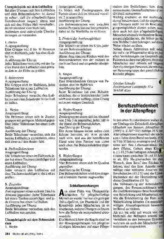 Vorschauseite 3: Bewegungstherapie auf einer Pflegestation