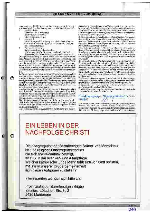 Vorschauseite 2: Ambulante Patientenversorung - eine Anfrage aus dem Pflegealltag