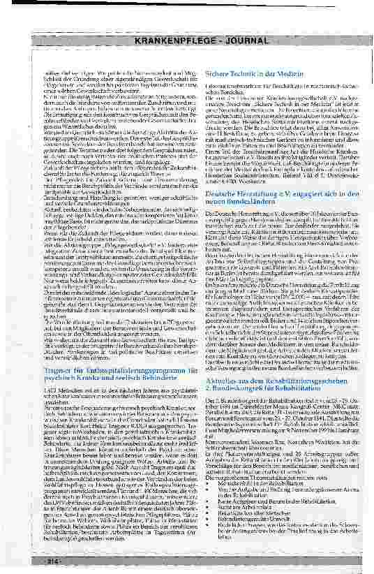 Vorschauseite 3: Ambulante Patientenversorung - eine Anfrage aus dem Pflegealltag