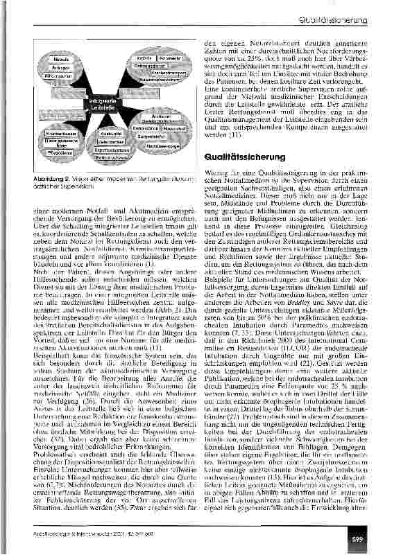 Vorschauseite 3: Ärztliche Mitwirkung: Schlüssel zur Qualität in der Notfallmedizin?