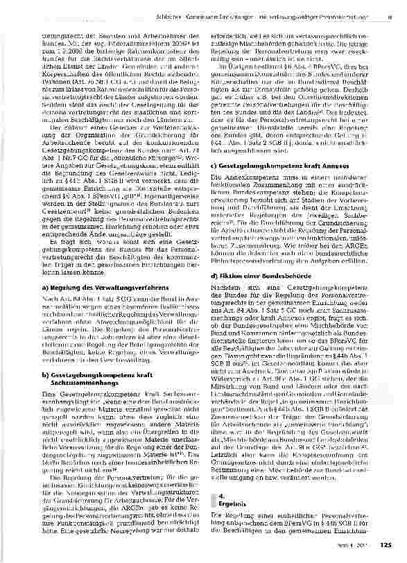 Vorschauseite 2: Gemeinsame Einrichtungen - mit verfassungswidriger Personalvertretung?