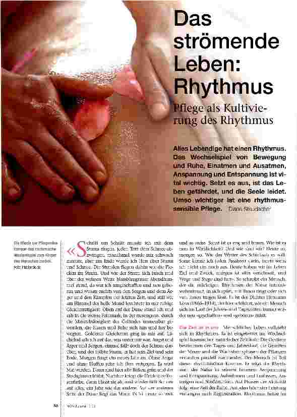 Vorschauseite 1: Das strömende Leben: Rhythmus