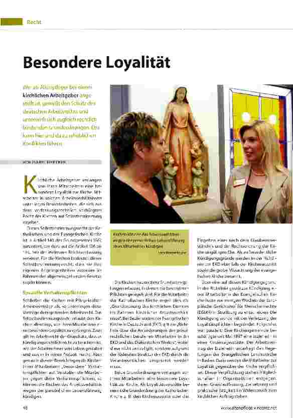 Vorschauseite 1: Besondere Loyalität