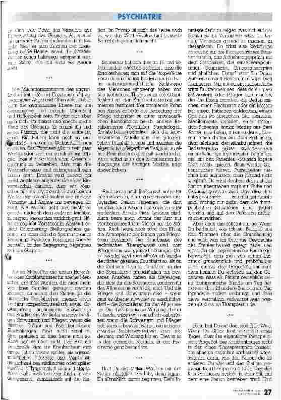 Vorschauseite 3: Brief an einen Anfänger in der Psychiatrie oder: Das Krankenhaus gehört den Schwestern und Pflegern