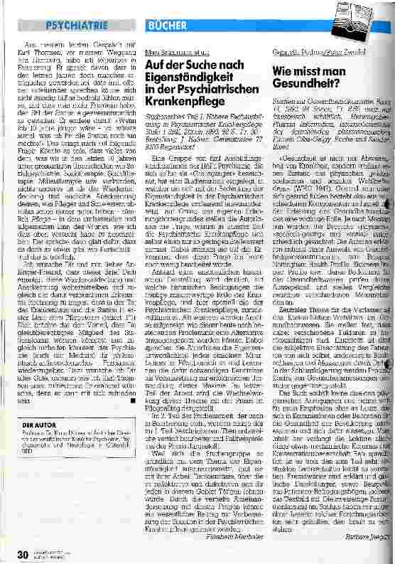 Vorschauseite 6: Brief an einen Anfänger in der Psychiatrie oder: Das Krankenhaus gehört den Schwestern und Pflegern