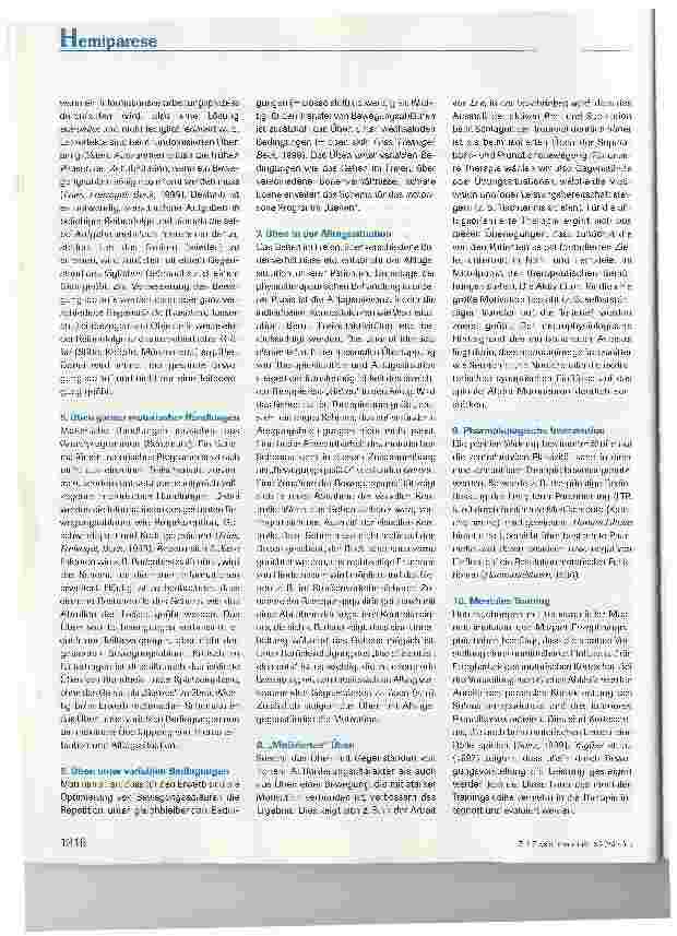 Vorschauseite 3: Integration des Spiegeltrainings in ein alltagsorientiertes Therapiekonzept in der ambulanten neurologischen Rehabilitation am Beispiel eines Patienten mit zentraler Hemiparese