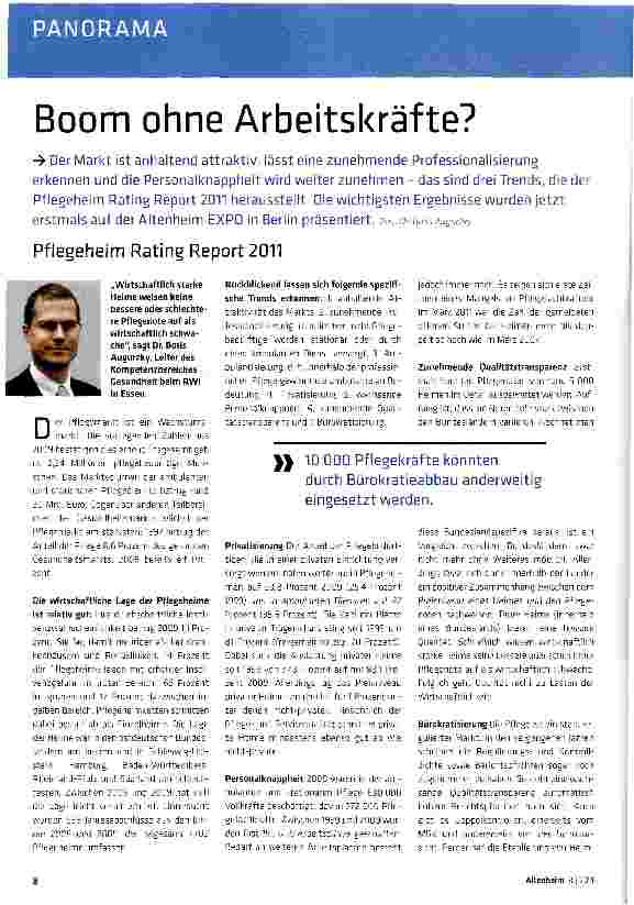 Vorschauseite 1: Boom ohne Arbeitskräfte?
