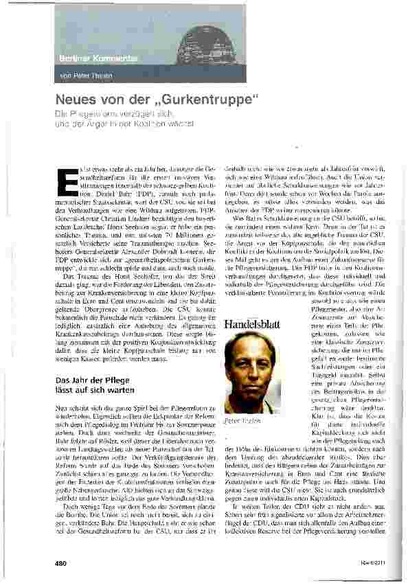 Vorschauseite 1: Neues von der Gurkentruppe
