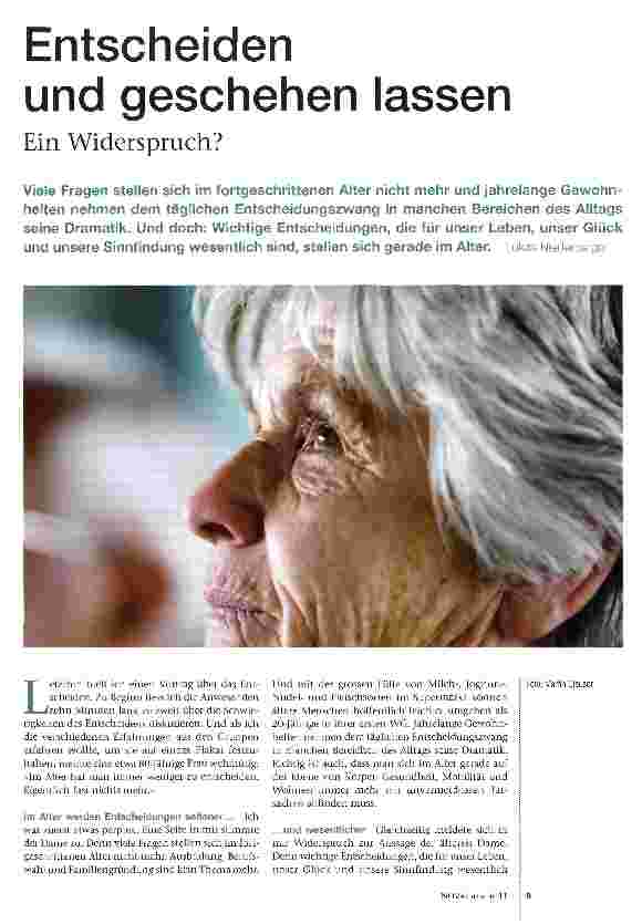 Vorschauseite 1: Entscheiden und geschehen lassen