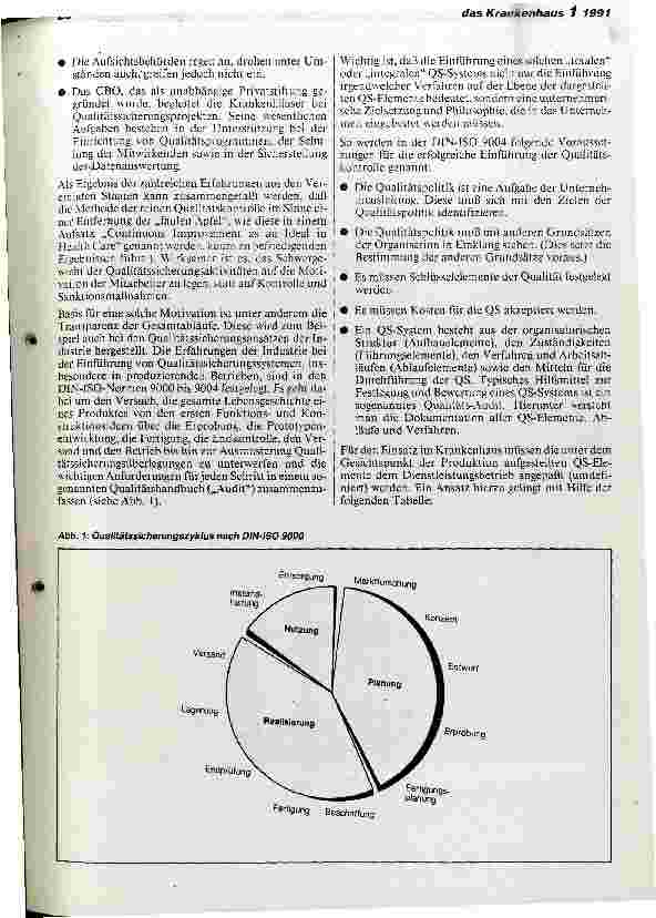 Vorschauseite 2: Interne Qualitätssicherung - Erfahrungsbericht über erste Maßnahmen im Gemeinschaftskrankenhaus Herdecke
