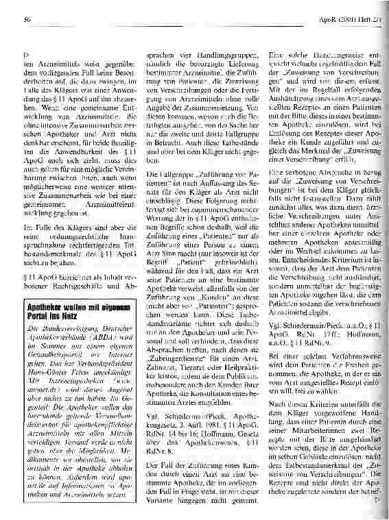 Vorschauseite 3: Praxisteams dürfen Apotheke empfehlen