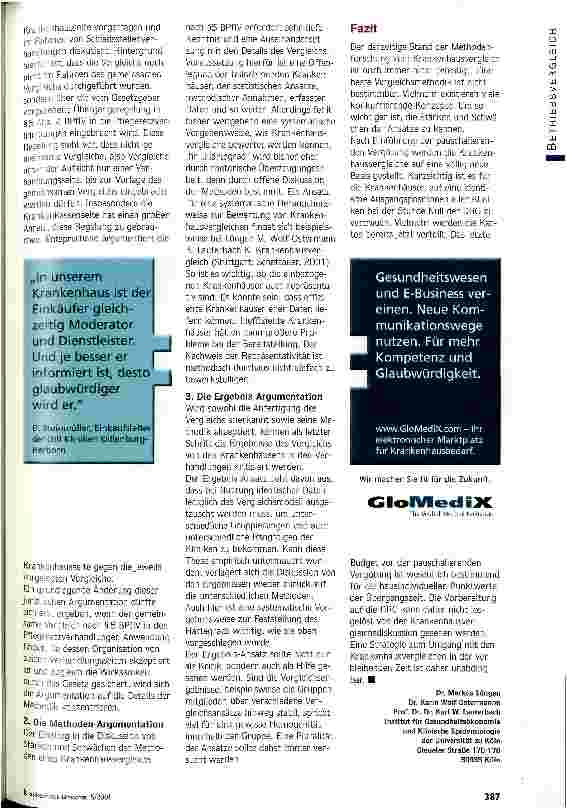 Vorschauseite 2: Das Thema ist nicht abgehakt Krankenhausvergleich - Strategien in Pflegesatzverhandlungen im Vorfeld der DRGs