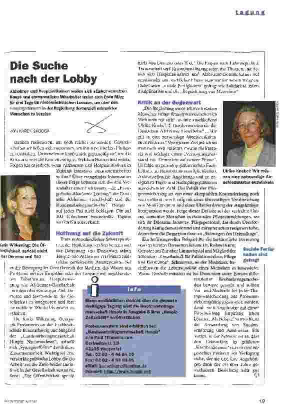 Vorschauseite 1: Die Suche nach der Lobby