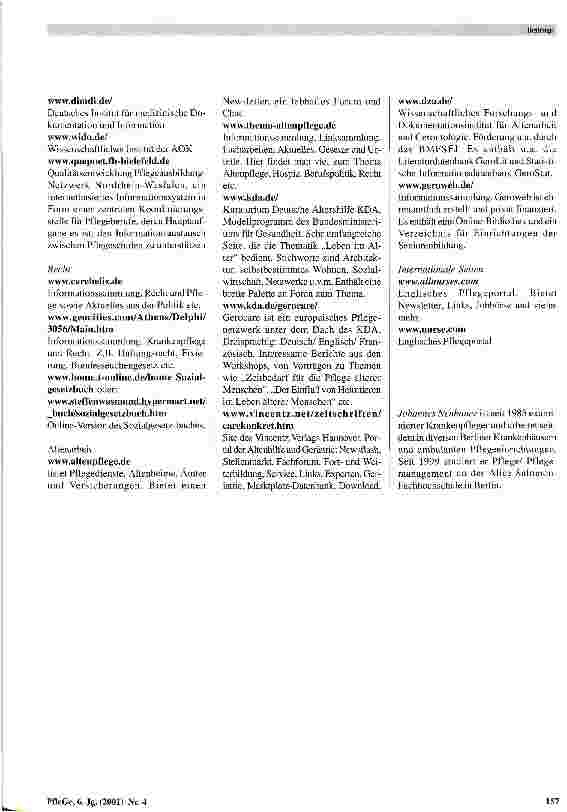 Vorschauseite 4: Pflegesites im www