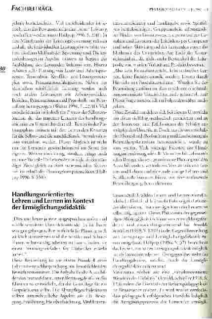 Vorschauseite 6: Handlungsorientiertes Lehren und Lernen Ein zukunftorientiertes Konzept auf dem Prüfstand