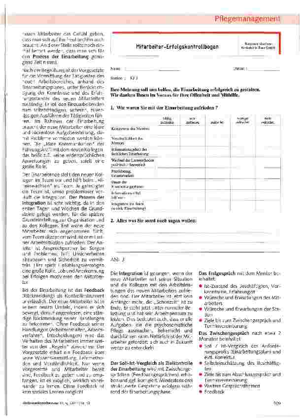 Vorschauseite 3: Einarbeitung neuer Mitarbeiter in die pädiatrische Psychosomatik