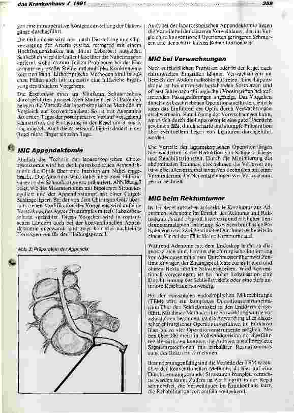 Vorschauseite 3: Die minimal invasive Chirurgie (MIC)