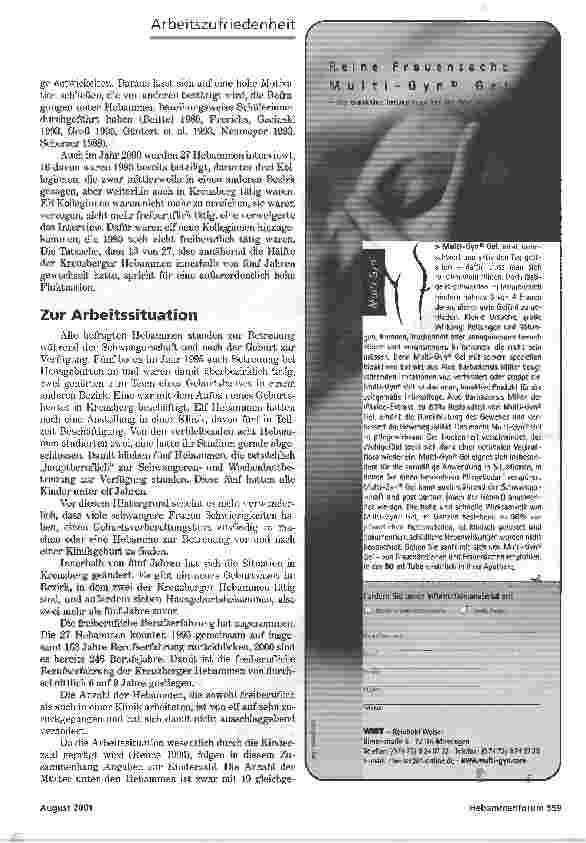 Vorschauseite 2: EIN SO SCHÖNER BERUF-ABER ZUFRIEDEN?