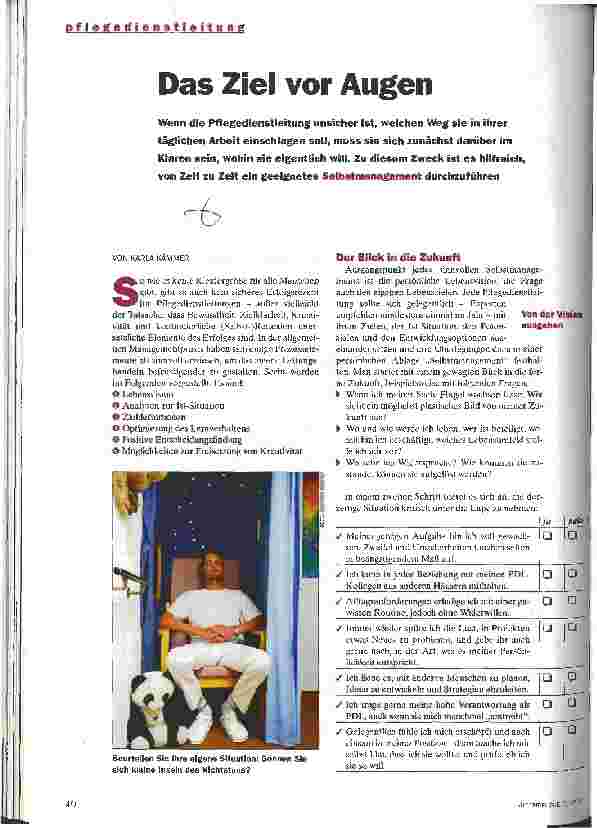 Vorschauseite 1: Das Ziel vor Augen