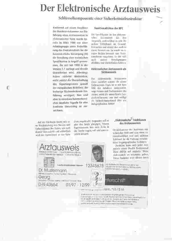 Vorschauseite 1: Der Elektronische Arztausweis Schlüsselkomponente einer Sicherheitsinfrastruktur