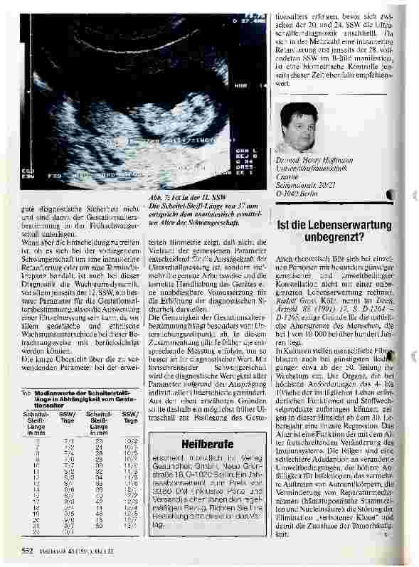 Vorschauseite 4: Erweiterte Biometrie am Feten