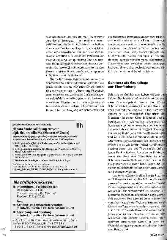 Vorschauseite 5: Lebensthema - der Schmerz