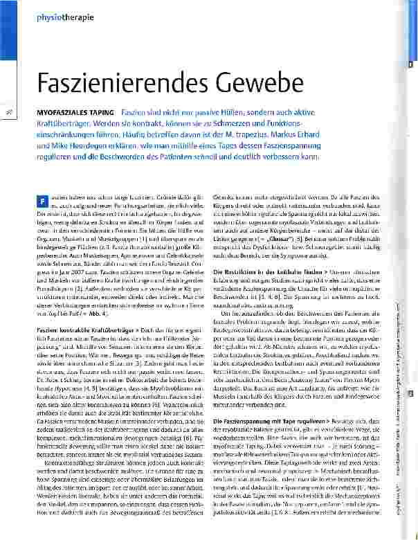 Vorschauseite 1: Faszienierendes Gewebe