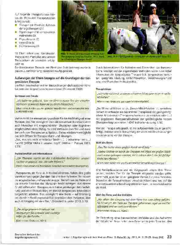 Vorschauseite 4: Ergotherapie mit dem Medium Pferd
