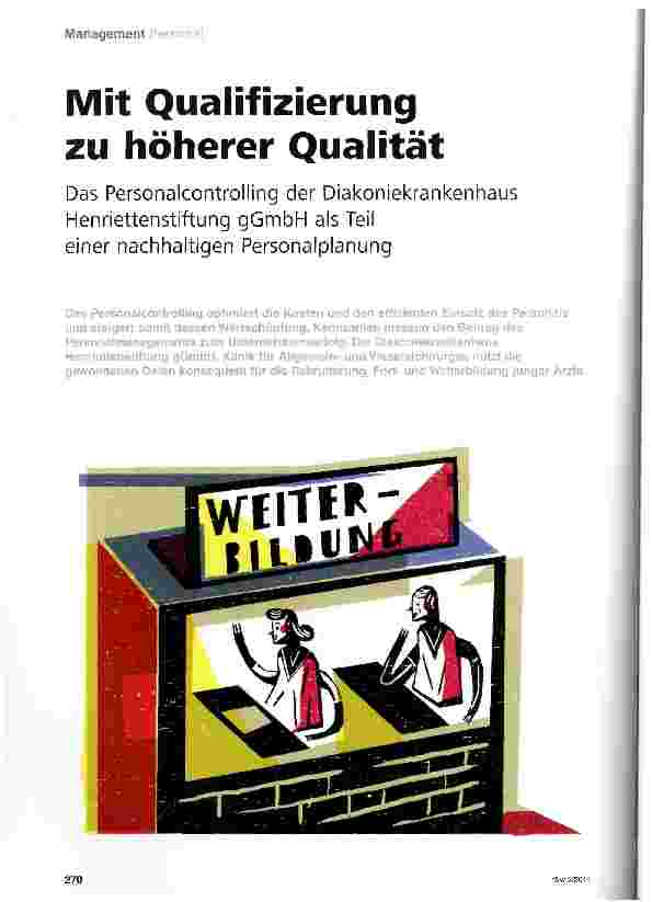 Vorschauseite 1: Mit Qualifizierung zu höherer Qualität