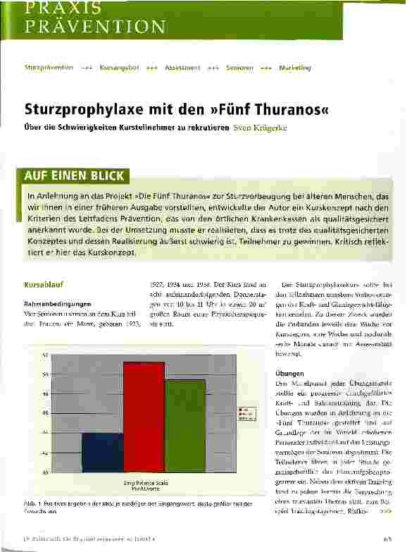 Vorschauseite 1: Sturzprophylaxe mit den »Fünf Thuranos«