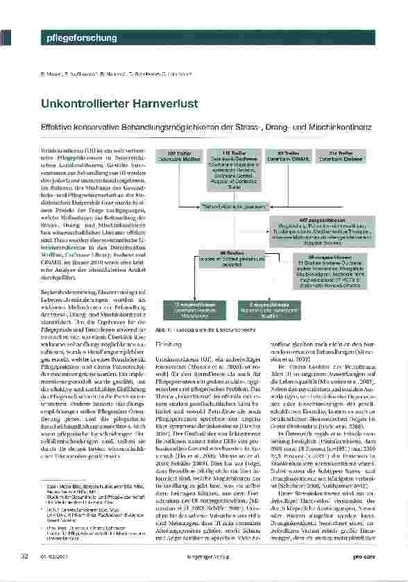 Vorschauseite 1: Unkontrollierter HarnverlustEffektive konservative Behandlungsmöglichkeiten der Stress-, Drangund Mischinkontinenz