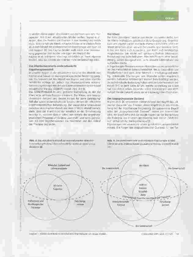Vorschauseite 3: Klientenzentrierte evidenzbasierte Ergotherapie: ein neues Modell