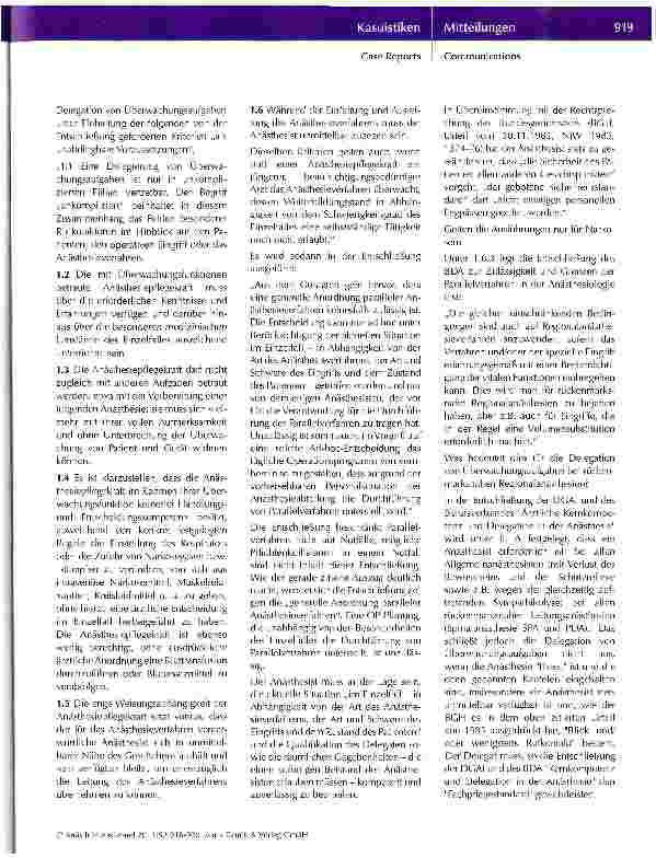 Vorschauseite 4: Herzstillstand während Spinalanästhesie