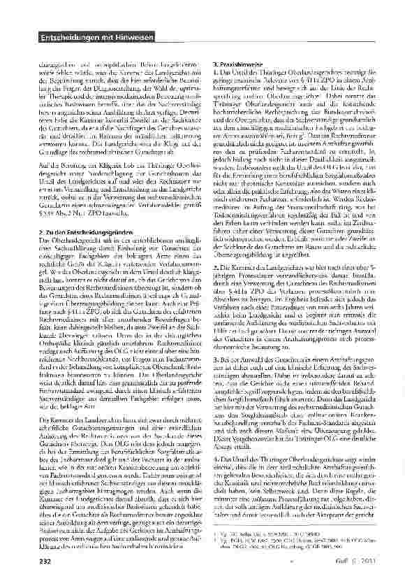 Vorschauseite 2: Verwertung des Gutachtens eines Rechtsmediziners im Arzthaftungsverfahren ZPO§411a