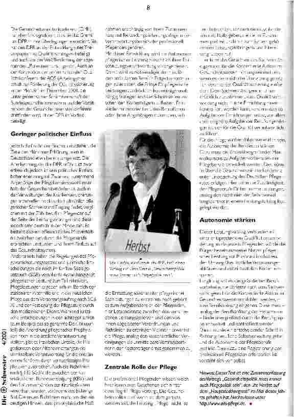 Vorschauseite 2: Positionierung der Pflege