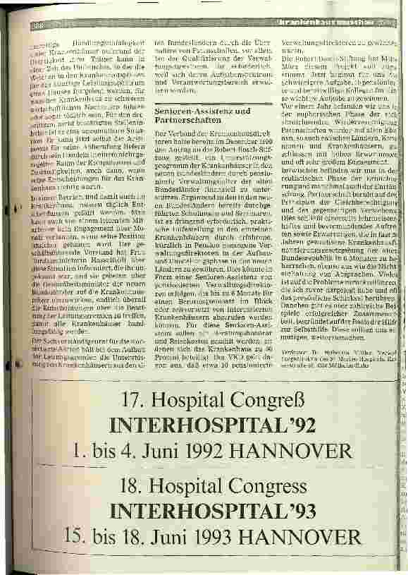Vorschauseite 6: Aspekte gesamtdeutscher Krankenhauspolitik