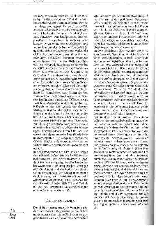 Vorschauseite 2: CRITICAL ILLNESS -POLYNEUROPATHIE UND MYOPATHIE