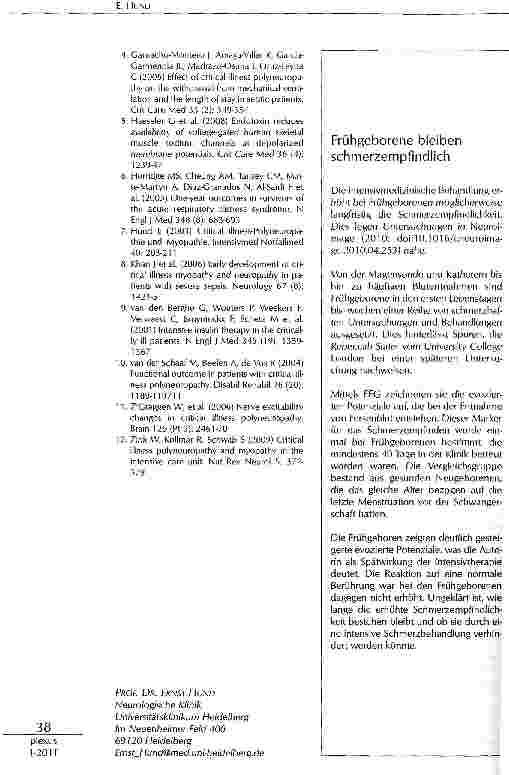 Vorschauseite 4: CRITICAL ILLNESS -POLYNEUROPATHIE UND MYOPATHIE