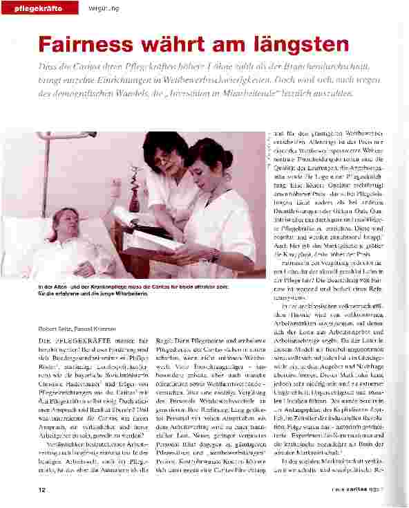 Vorschauseite 1: Fairness währt am längsten